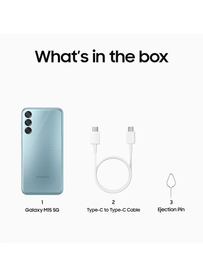 Samsung - Galaxy M15 Dual Sim Prime Edition Blue/ Celestial Blue 6GB RAM 128GB 5G - International Version - Image 1