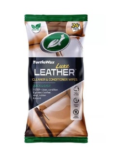ترتل واكس Luxe Leather Cleaner And Conditioner Wipes 