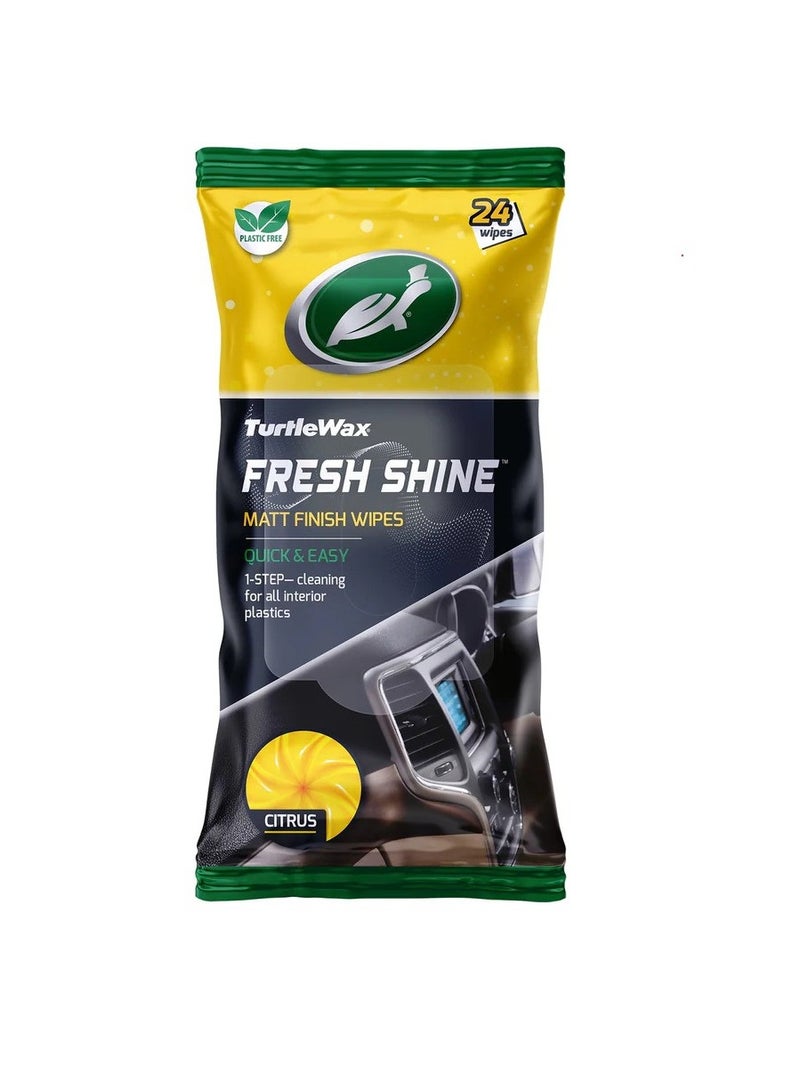 Turtle wax Fresh Shine Matt Finish Wipes