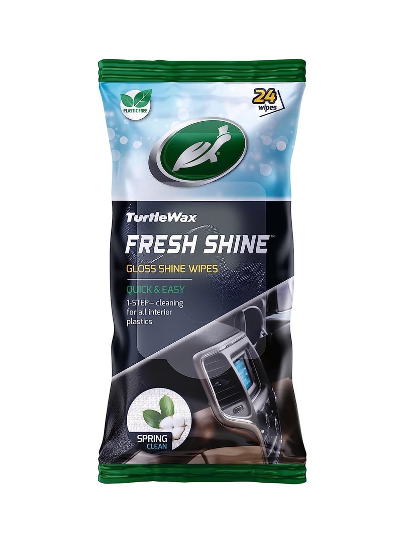 Turtle wax Fresh Shine Gloss Shine Wipes 