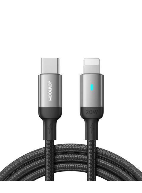 Cable Series S-A10 Type C to  Lightning - 30W - 1.2M - Black