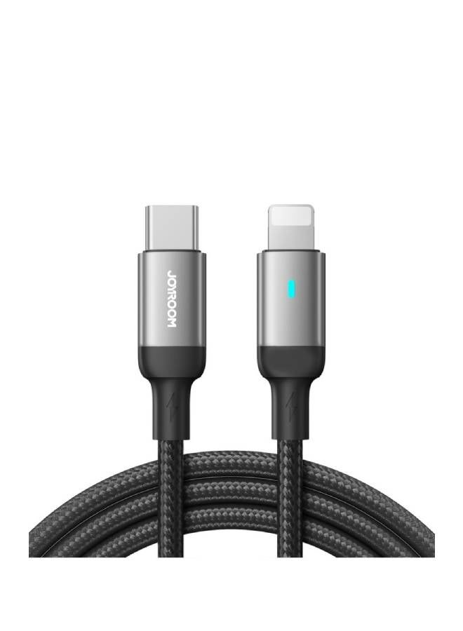 Cable Series S-A10 Type C to  Lightning - 30W - 1.2M - Black