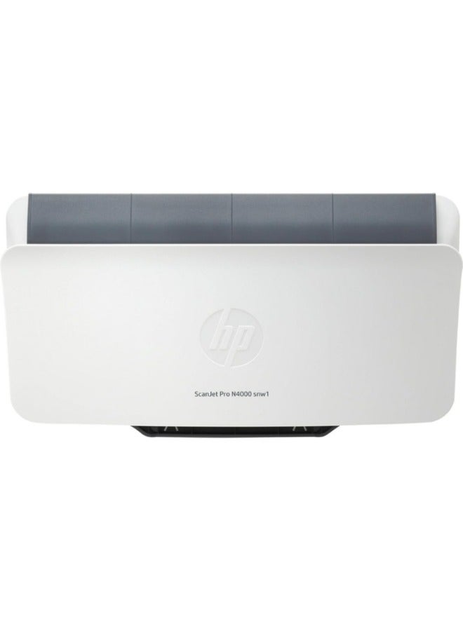 HP - ScanJet Pro N4000 snw1 Sheet-feed Scanner - 6FW08A Black - Image 1
