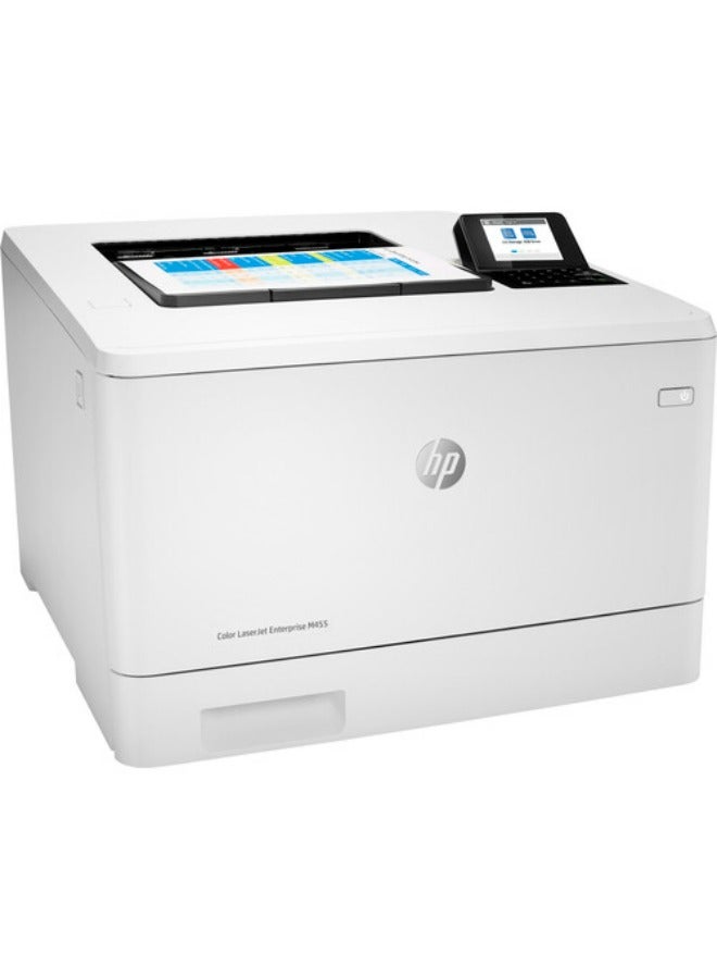 HP Color LaserJet ENT M455dn Laser Printer, Auto Duplex Printing, Up to 28ppm Print Speed, Wi-Fi Direct Printing, 2.7" Color Display, 250 Sheet Input Tray, USB 2.0 / Gigabit Ethernet, 3PZ95A White - Image 2