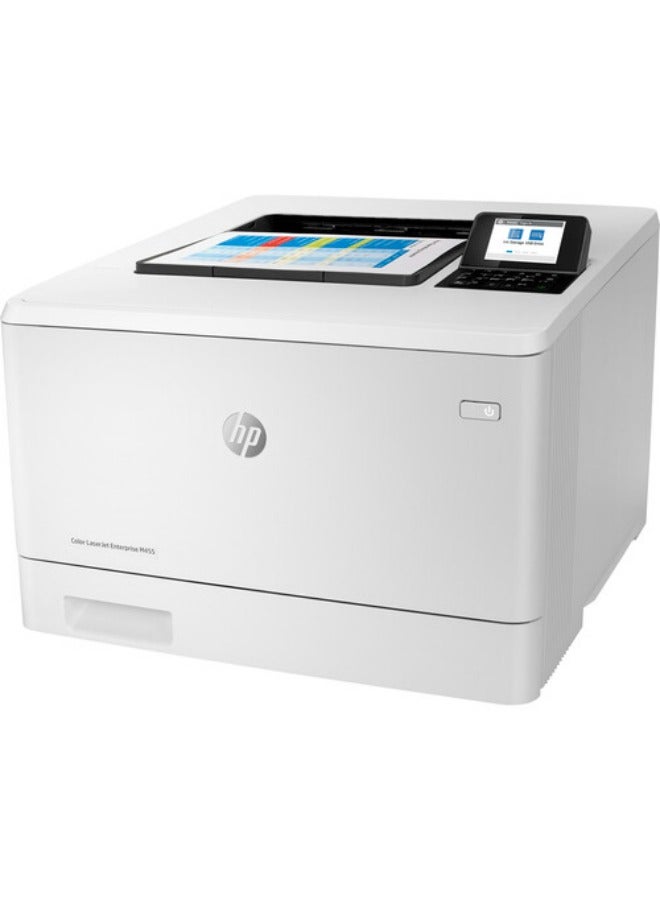 HP Color LaserJet ENT M455dn Laser Printer, Auto Duplex Printing, Up to 28ppm Print Speed, Wi-Fi Direct Printing, 2.7" Color Display, 250 Sheet Input Tray, USB 2.0 / Gigabit Ethernet, 3PZ95A White - Image 3