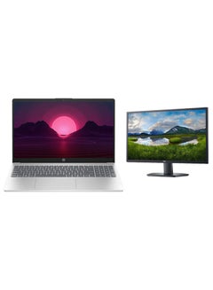 250 G10 Laptop With 15.6-inch Full HD Display, Core i3-1315U Processor/16GB RAM/512GBGB SSD/Windows 11/Intel Iris Xe Graphics + 210-AZKS/SE2722H Monitor With 27 Inch Full HD LED Display English/Arabic Silver