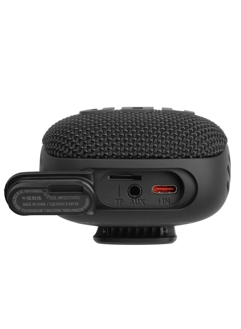 JBL - Wind 3 FM Bluetooth Handlebar Speaker with LED Display, 2 EQ Modes, Built-In Microphone for Hands-Free Phone Calls, IP67 Waterproof & Dustproof, Black - Image 1