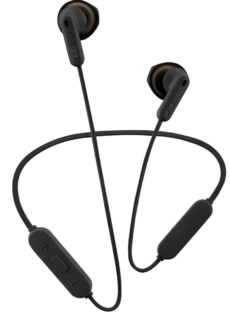 JBL Tune 215BT In-Ear Bluetooth Headphones with Mic, 16H Playtime with Quick Charge, 12.5mm Premium Earbuds with Pure Bass, BT 5.0, Dual Pairing, Type C & Voice Assistant Support Black  - Image 1