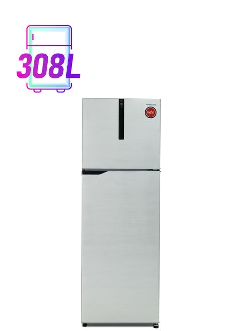 308 Liters Net Capacity Top Mount Freezer with Nutri Tafreez, Ag clean, Dual Crisper with Humidity Controller,Inverter, Econavi Technology, Sourround Cooling NR-TG353BUSU Silver