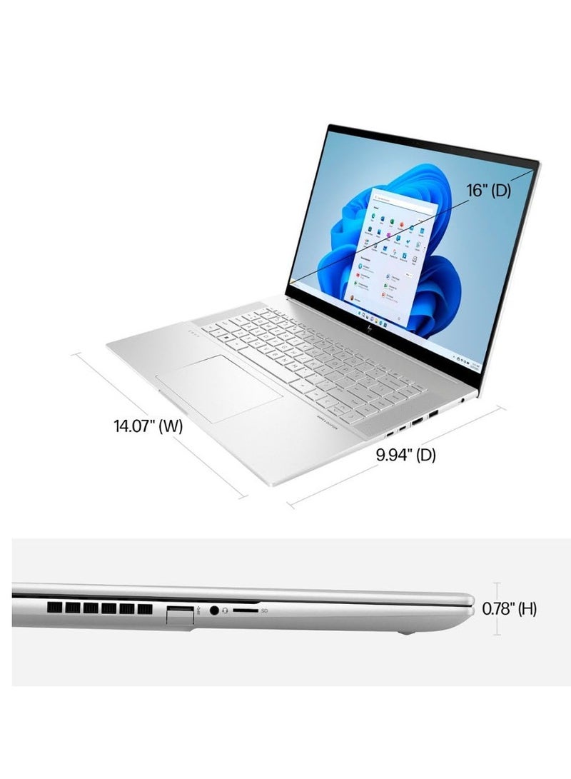 HP - ENVY 16 Inch Touchscreen  (Upgraded Version) Laptop, Core i7 13700H Processor/32GB RAM/2TB SSD/8GB NVIDIA GeForce RTXÂ­ 4060 Graphics Card/Windows 11 Home English English Silver - Image 1