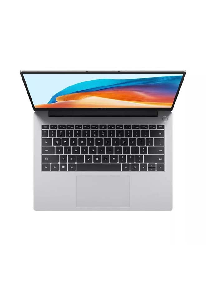 HUAWEI MateBook D14 Laptop With 14-Inch Eye Comfort FullView Display, Core i5-12450H Processor/16GB RAM/512GB SSD/Intel UHD Graphics/Windows 11 Home English/Arabic Mystic Silver  - Image 2