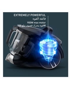 تيفال Bagless Vacuum Cleaner | Compact Power XXL Animal Kit Canister Vacuum Cleaner | Low Consumption Motor | Advanced 3-Level Cyclonic Filtration | 2 Years Warranty 900 W TW4B71HA Aqua  - Image 5