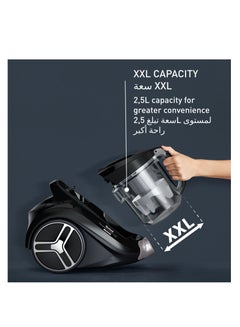 تيفال Bagless Vacuum Cleaner | Compact Power XXL Animal Kit Canister Vacuum Cleaner | Low Consumption Motor | Advanced 3-Level Cyclonic Filtration | 2 Years Warranty 900 W TW4B71HA Aqua  - Image 4