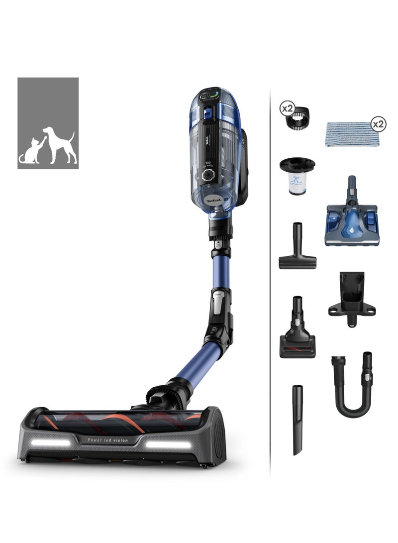 تيفال مكنسة كهربائية لاسلكية | مكنسة كهربائية X-Force Flex 14.60 مع ممسحة | نظام أنبوب مرن | ضبط قوة الشفط تلقائيًا حسب نوع الأرضية | ضمان لمدة عامين  - Image 1