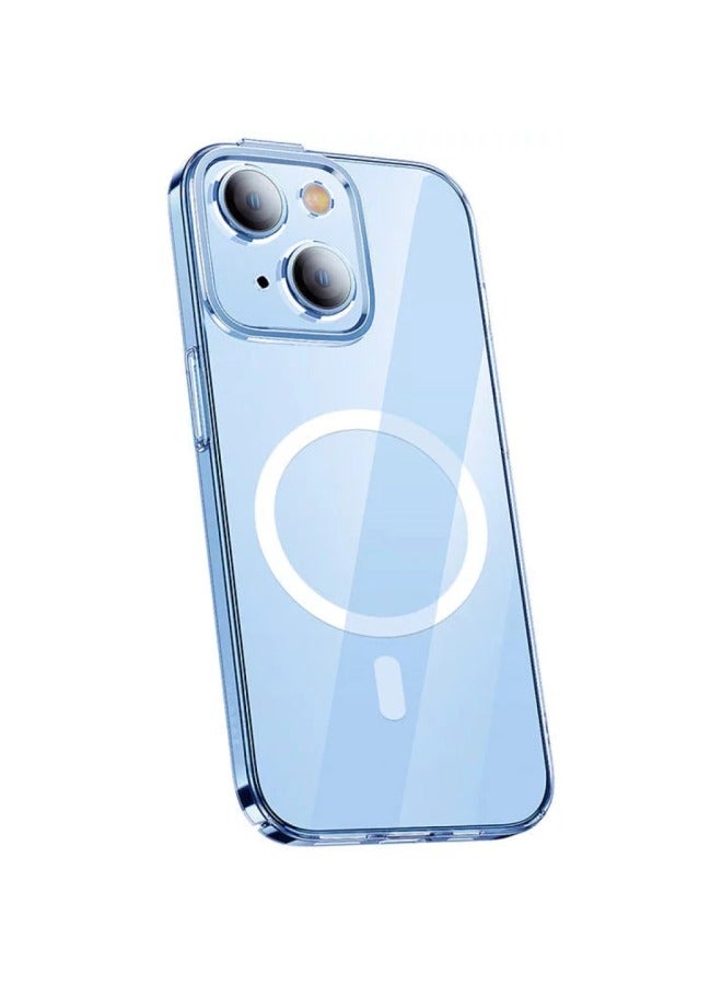 بيسوس Crystal Series Magnetic Case For Ip 14 Pro Max (Pack Of 1 With Full Coverage Tempered Glass Screen Protector And Cleaning Kit), Clear - Image 3