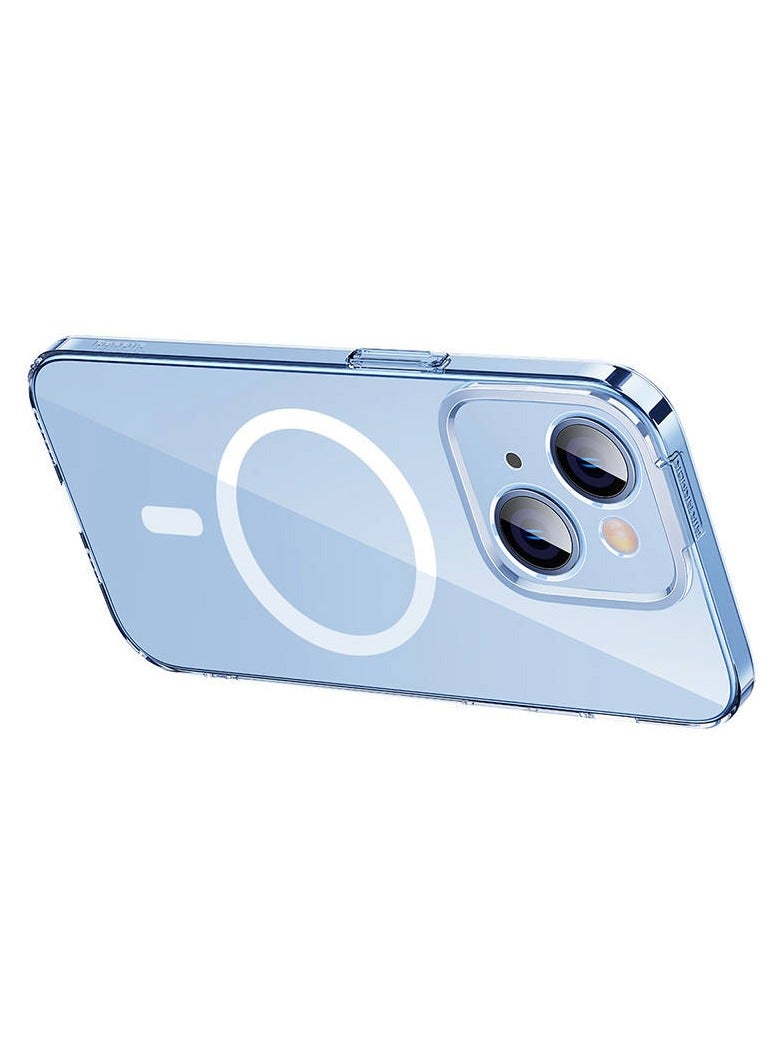 بيسوس Crystal Series Magnetic Case For Ip 14 Pro Max (Pack Of 1 With Full Coverage Tempered Glass Screen Protector And Cleaning Kit), Clear - Image 5