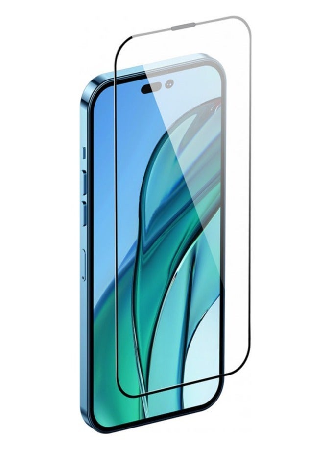 Baseus Full-Coverage 0.3mm All-Tempered-Glass Screen Protector (With Dust Filter) For iP 14 Pro Max (Pack Of 2 With FastStick Film Application Tool And 2 Cleaning Kits), Clear - Image 1