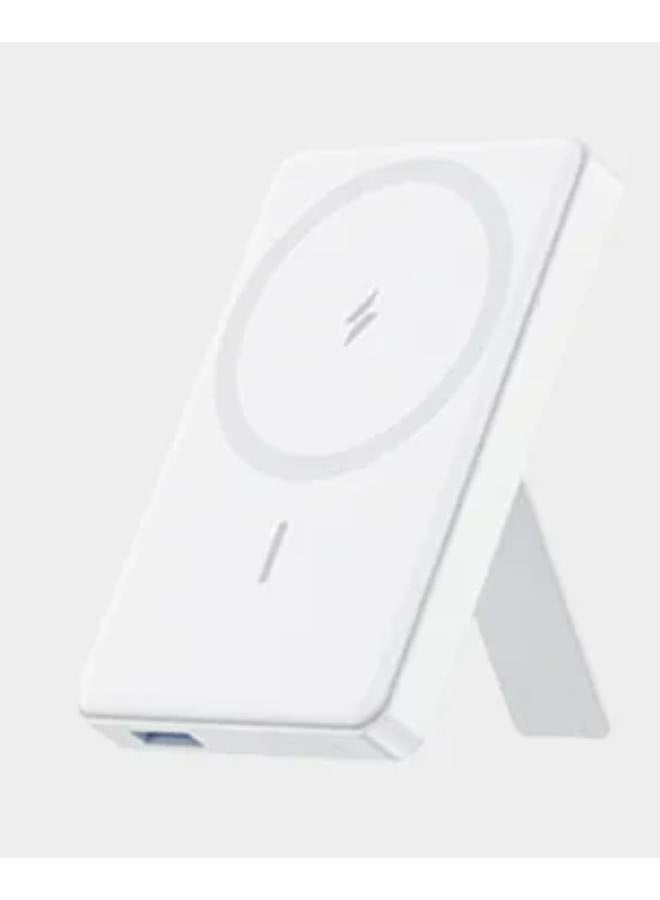 Anker 10000 mAh MagGo Power Bank, 7.5W With Foldable Stand- White  - Image 1