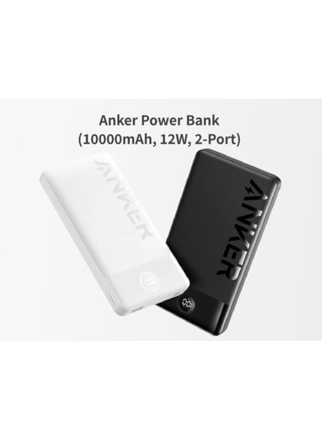 10000 mAh 10000 mAh Anker External Battery, 324 Power Bank with 2 Ports, Fast Charging 12W for iPhone 15 14 13 Pro, Huawei, iPad Pro/Air, Samsung Galaxy and Plus Encore White White - pnsku/N70098968V/45/_/1723001513/ea049d37-ff87-40bf-8db0-5f6c9b7fc733