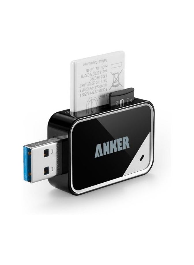 Anker 2-in-1 USB 3.0 SD Card Reader for SDXC, SDHC, SD, MMC, RS-MMC, Micro SDXC, Micro SD, Micro SDHC Card and UHS-I Cards 32 GB  - Image 2