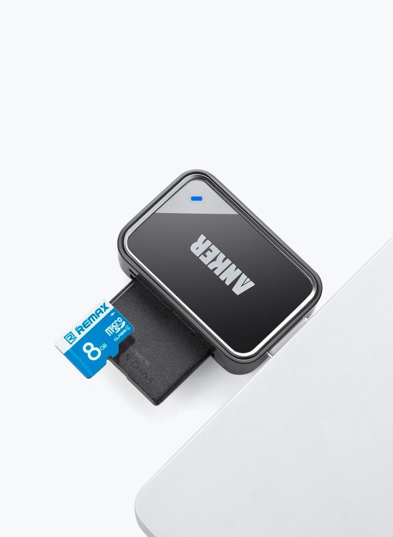 Anker 2-in-1 USB 3.0 SD Card Reader for SDXC, SDHC, SD, MMC, RS-MMC, Micro SDXC, Micro SD, Micro SDHC Card and UHS-I Cards 32 GB  - Image 5