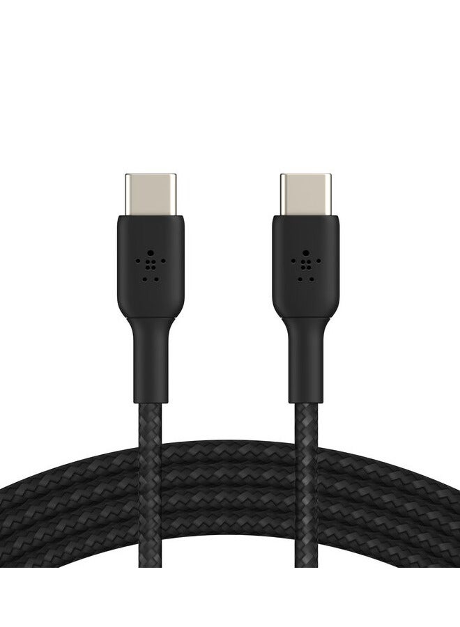 belkin Boost ChargeE Braided USB C to USB C Cable 1M Black - Image 1
