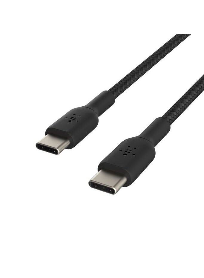 belkin Boost ChargeE Braided USB C to USB C Cable 1M Black - Image 4