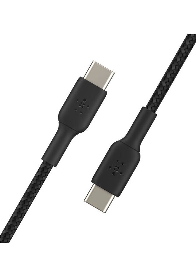 belkin Boost ChargeE Braided USB C to USB C Cable 1M Black - Image 3