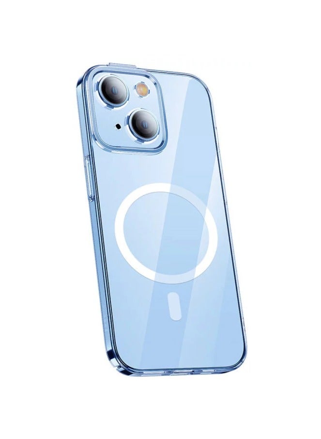 Baseus Crystal Series Magnetic Case For Ip 14 (Pack Of 1 With Full Coverage Tempered Glass Screen Protector And Cleaning Kit), Clear - Image 3