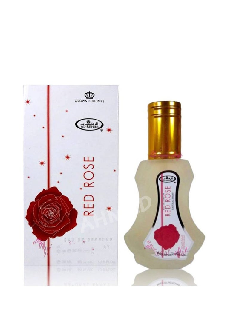 Al Rehab Red Rose Natural EDP Spray 35 MLml  - Image 1