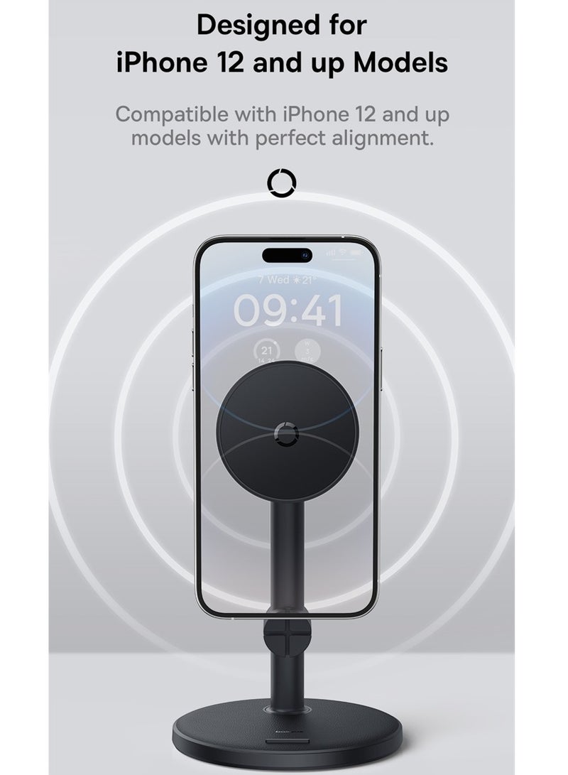 Baseus MagPro Desktop Phone Stand Cluster Black - Image 4