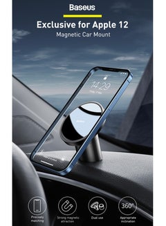 بيسوس OS NeoGravity Magnetic Car Mount (For Dashboards and Air Outlets) Cluster Black  - Image 5