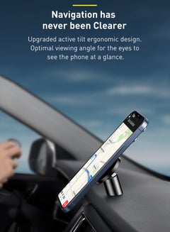بيسوس OS NeoGravity Magnetic Car Mount (For Dashboards and Air Outlets) Cluster Black  - Image 4