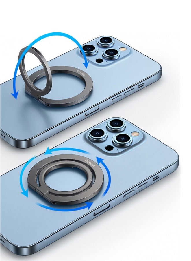 Baseus Halo Series Foldable Metal Ring Stand (Single-Ring) Grey - Image 4