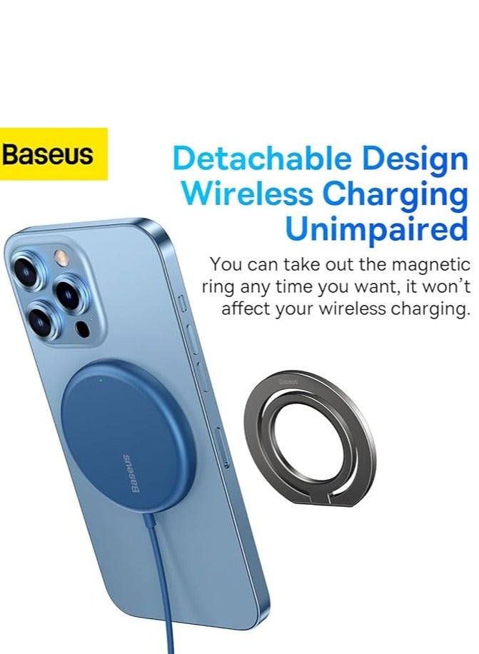 Baseus Halo Series Foldable Metal Ring Stand (Single-Ring) Grey - Image 5