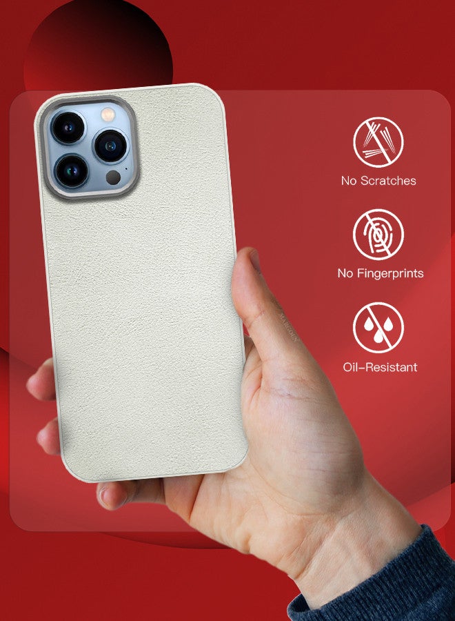 MARGOUN (for iPhone 13 Pro Max) 2 Pack Case Cover and Screen Protector Leather Case with Lens Frame Shockproof Full Body Protective Cover White - Image 5