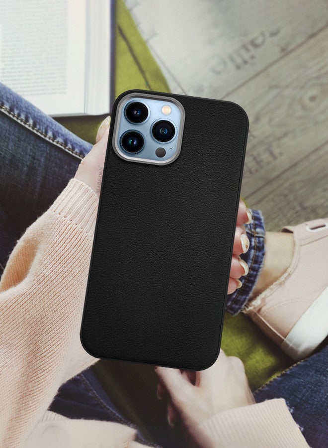 MARGOUN - (for iPhone 13 Pro Max) 2 Pack Case Cover and Screen Protector Leather Case with Lens Frame Shockproof Full Body Protective Cover Black - Image 1