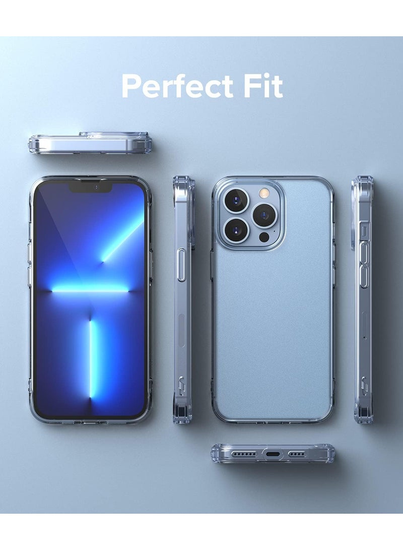 Ringke Fusion [Prevents Oily Smudges] Compatible With iPhone 13 Pro Max Case, Anti-Fingerprint Technology Easy To Hold Feels Velvety Soft Phone Cover For Women, Men - Matte Clear - Image 3