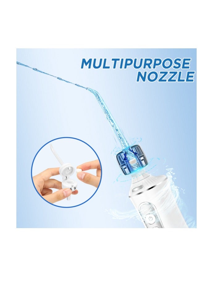 h2ofloss - Portable Oral Irrigator water flosser With 5 Modes & Large Battery Capacity（HF-P11） White - Image 1