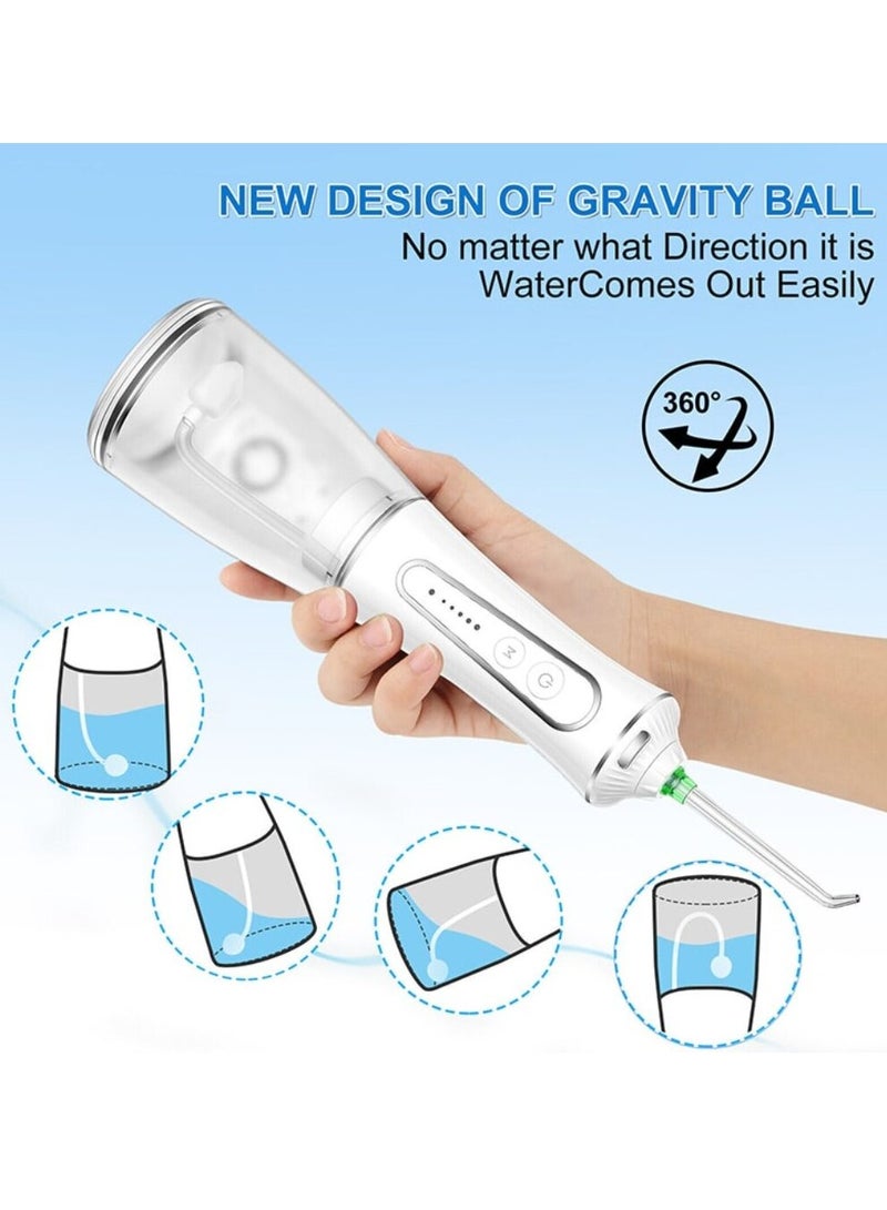 h2ofloss - Portable Oral Irrigator water flosser With 5 Modes & Large Battery Capacity（HF-P11） White - Image 1