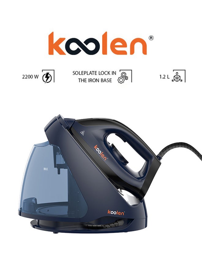 كولن آلة الكي بالبخار 1.2 L 2200 W 803106002 الأسود والأزرق  - Image 1