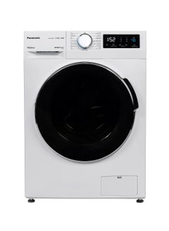 Panasonic 7KG Front Load Washing Machine, Abaya Wash, Hygiene Care, 1400 RPM, Advanced Washing With Inverter, Active Foam, Quick Wash - 15 Mins, Simply Pause and Add, Cube Drum, Drum Hygiene Course, NA-147MG4WAE White  - Image 1