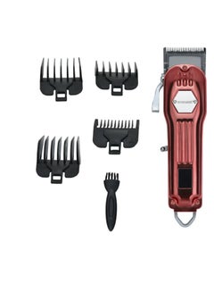 Rechargeable Hair Clipper With Digital LCD Display  2 Hours Continuous Working Time Sharp And Carbon Steel Cutter Blade With HighQuality Metal Body Chargeable And Cordless  SHC-1061 Red
