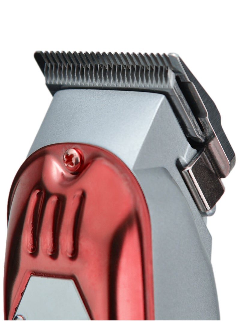 SONASHI - Rechargeable Hair Clipper With Digital LCD Display  2 Hours Continuous Working Time Sharp And Carbon Steel Cutter Blade With HighQuality Metal Body Chargeable And Cordless  SHC-1061 Red - Image 1