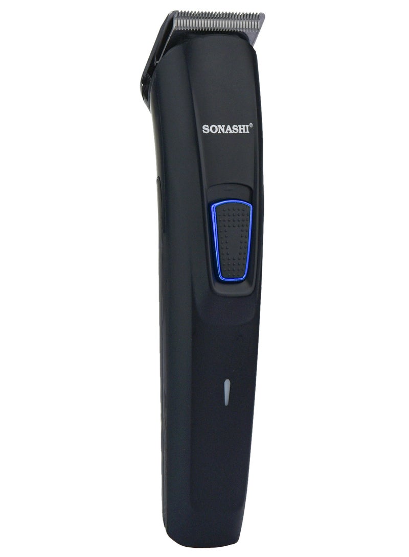 SONASHI Rechargeable Hair Clipper  Sharp Stainless Steel Cutter Blade With Cordless Continuous Working Time  3 Hours With Liion Battery And USB Cable For Charging  SHC-1059 Black  - Image 2