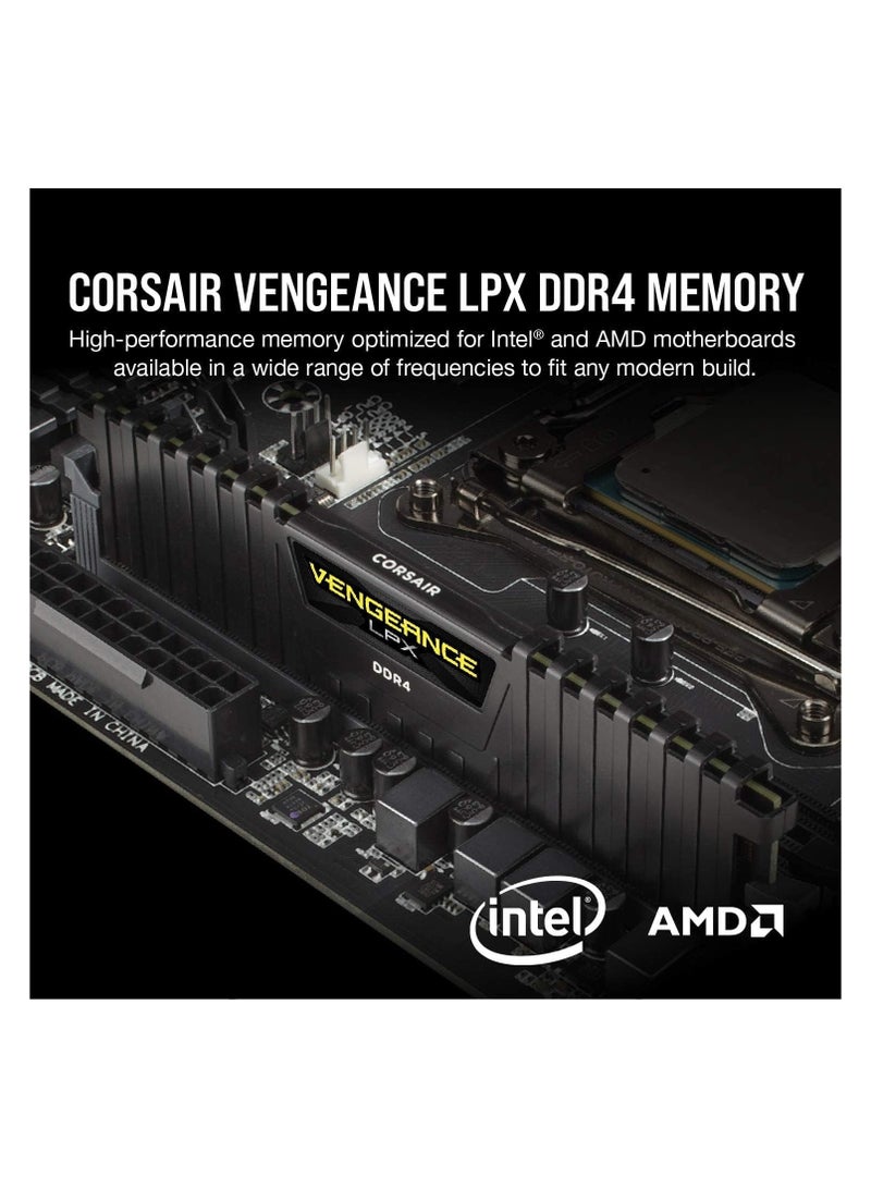 Vengeance LPX 32GB (2 x 16GB) DDR4 3200 (PC4-25600) C18 1.35V Desktop Memory