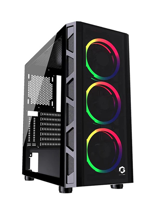 جايم أون علبة ألعاب TRIDENT II Mid Tower مصنوعة من الزجاج المقوى (إضاءة RGB ثابتة)  - Image 1