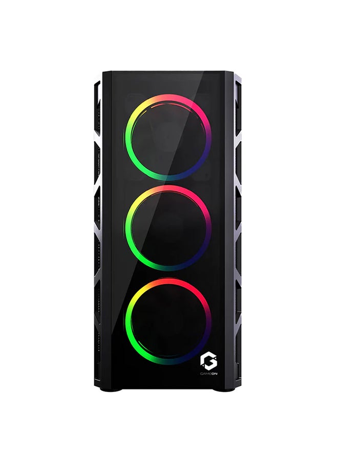 جايم أون علبة ألعاب TRIDENT II Mid Tower مصنوعة من الزجاج المقوى (إضاءة RGB ثابتة)  - Image 4