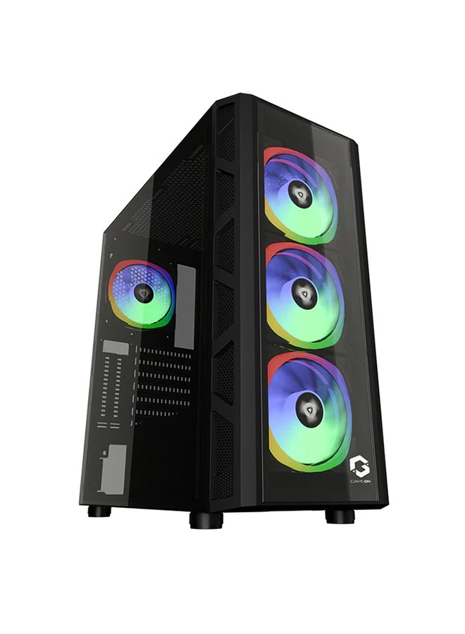 جايم أون علبة ألعاب TRIDENT II Mid Tower مصنوعة من الزجاج المقوى (إضاءة RGB ثابتة)  - Image 2