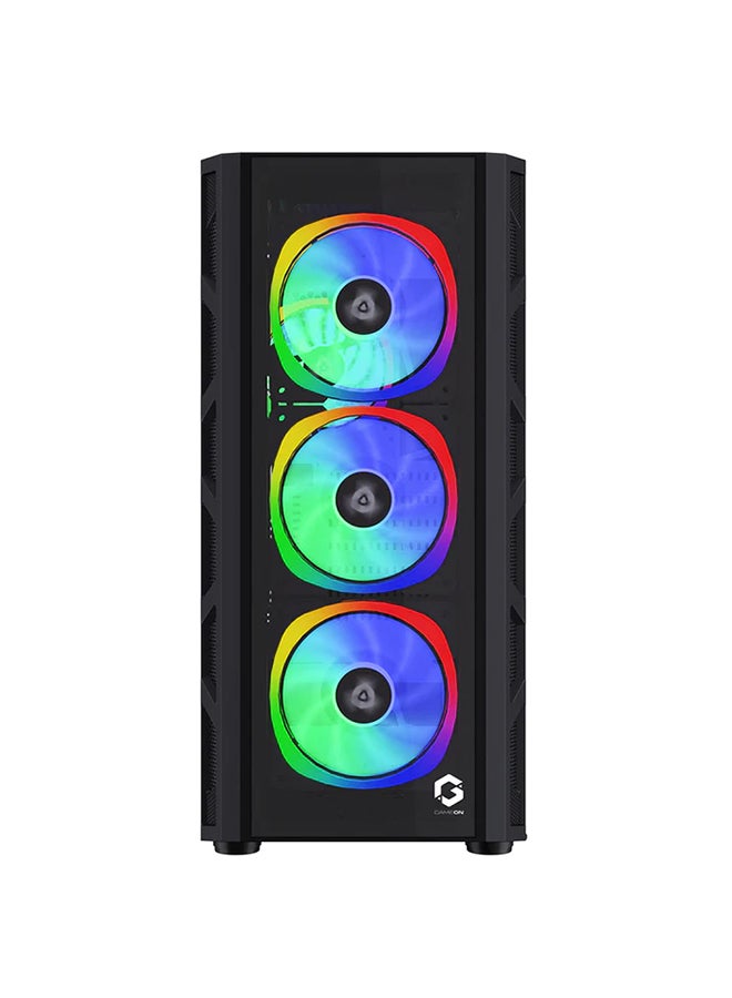 جايم أون علبة ألعاب TRIDENT II Mid Tower مصنوعة من الزجاج المقوى (إضاءة RGB ثابتة)  - Image 5